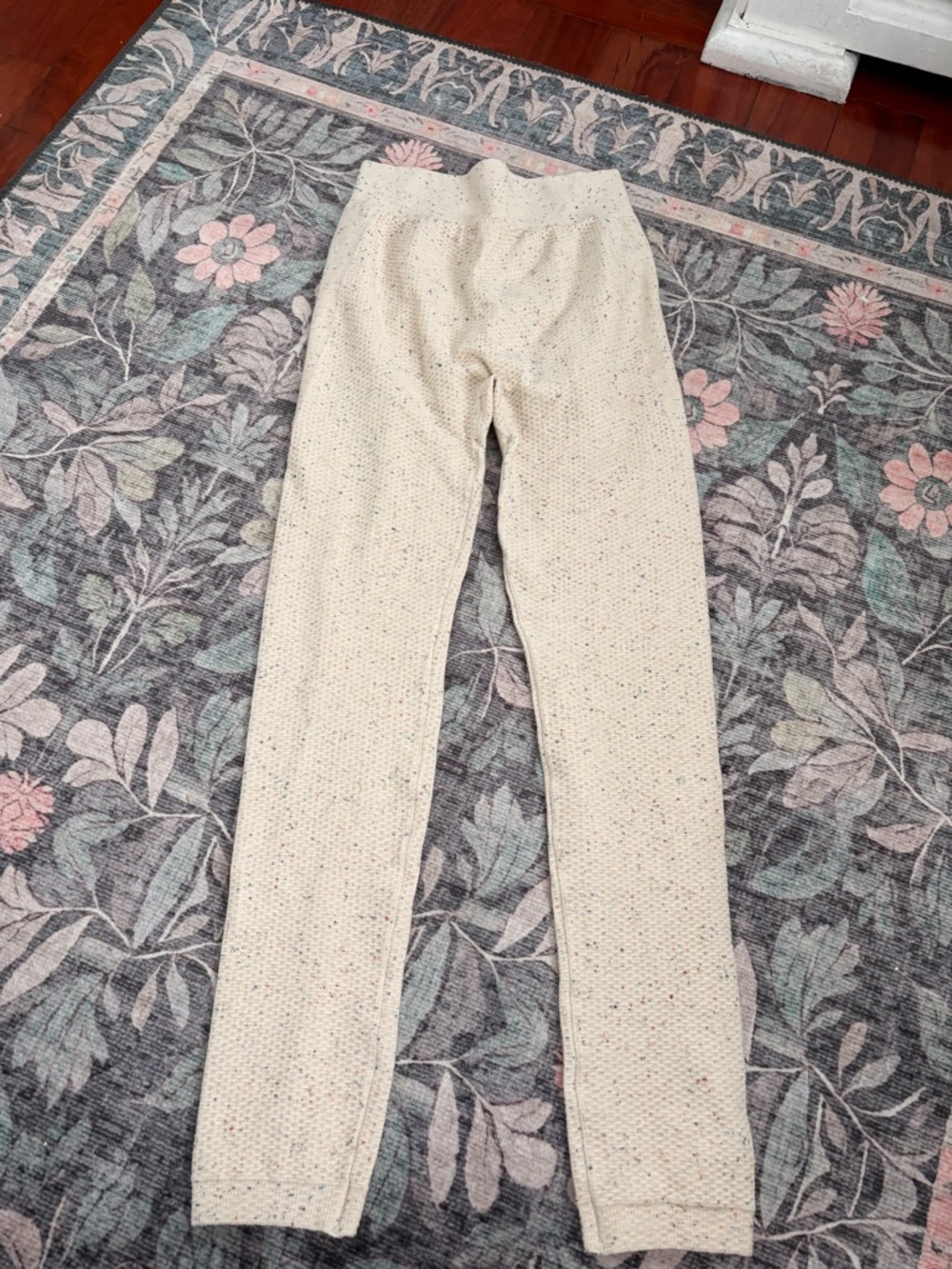 Cream confetti athletic Leggings
